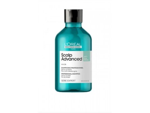 LOREAL Professionnel Scalp Advanced Anti – Oiliness valomasis šampūnas riebiems plaukams  300ml